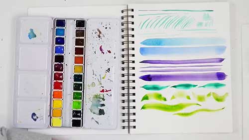 水彩画教程：工具和笔触