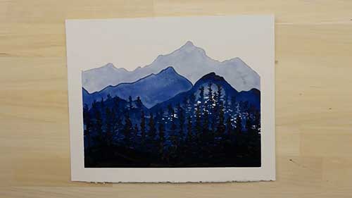 渐变水彩画教程