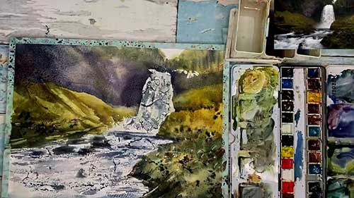 水彩画的六个步骤