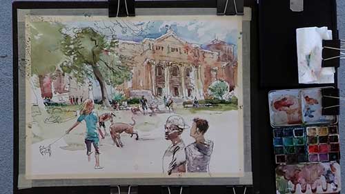 水彩人物写生教程