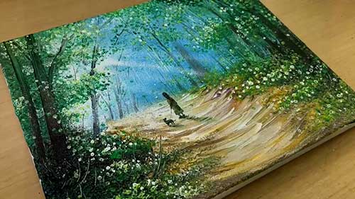 丙烯画肌理的技巧