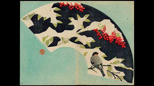 日本版画家笠松紫浪