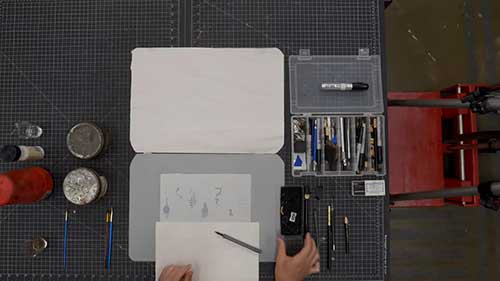 石版画的绘版材料