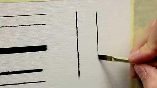 怎么用笔刷画直线