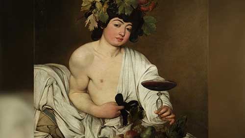 油画《酒神巴克斯》