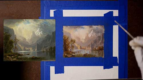 临摹比尔兹塔德的风景画