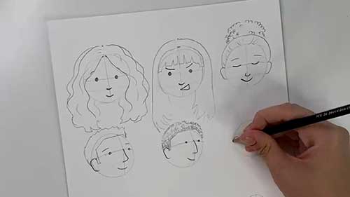 人物插画入门：表情与头发