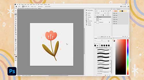 绘画软件中的笔刷运用