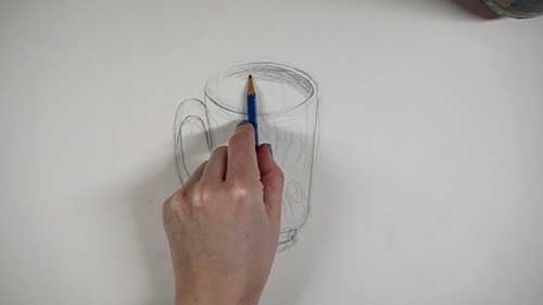 铅笔素描教程：握笔