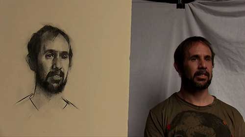 木炭人物画教程