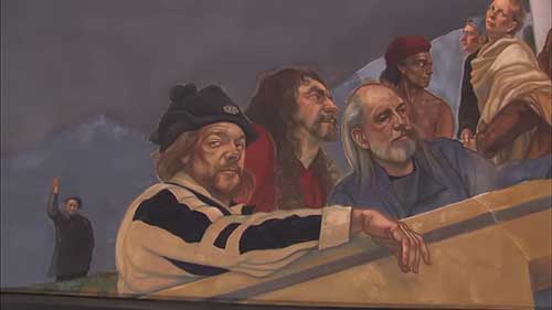 壁画艺术家：本·朗