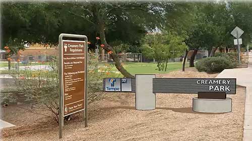 公园纪念碑标志