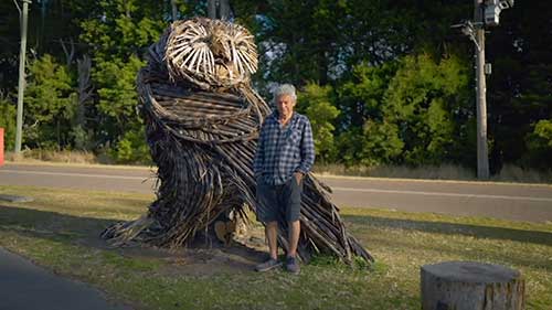 中央海岸社区的动物雕塑
