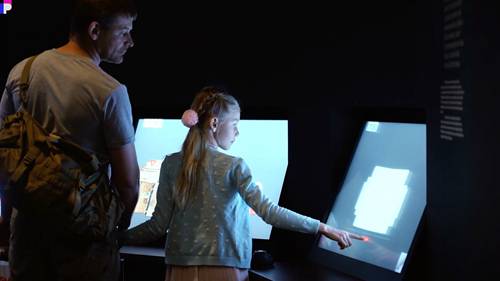 斯拉夫文字写作博物馆中心的互动展览