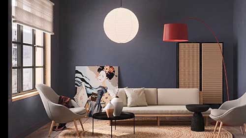 日式北欧风格的客厅装饰灵感