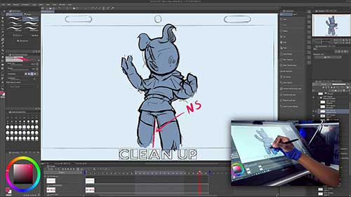 二维动画教程：清稿