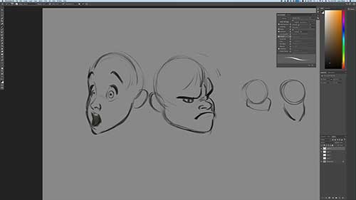 绘制简单清楚的面部表情