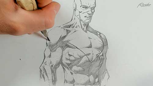 漫画手绘教程：交叉阴影线