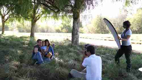 家庭肖像摄影照明