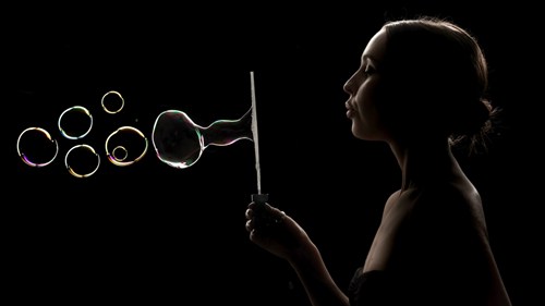 拍摄边缘照明人像