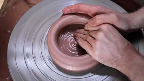 拉坯成型2开孔和阔口