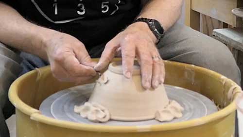 深口碗修坯过程