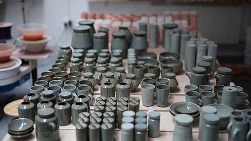 釉料混合与浸釉