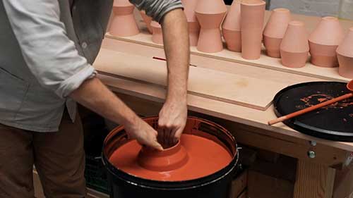 浸釉与检查调整