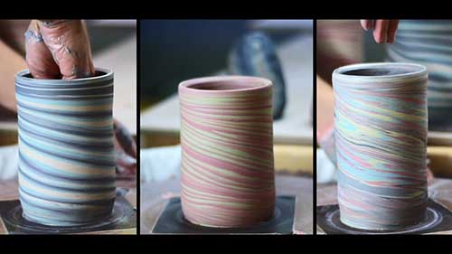 绞胎陶瓷器的制作