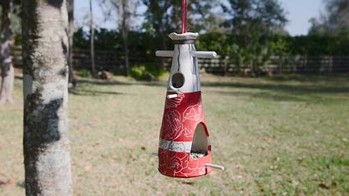 制作双层陶瓷喂鸟器