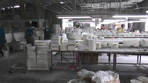 注浆成型生产流程