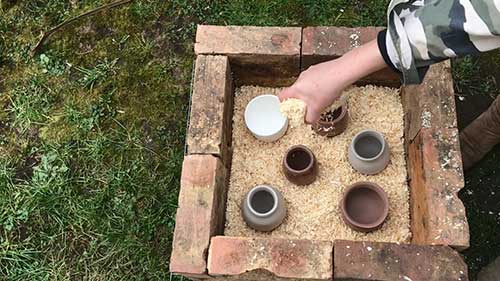 烧窑搭建与户外烧成