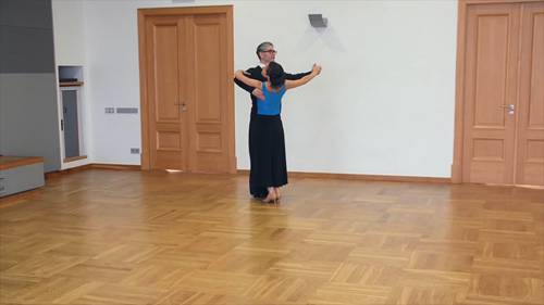 华尔兹教学：右转步