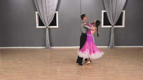 华尔兹银牌教学：开式转折步和翼步