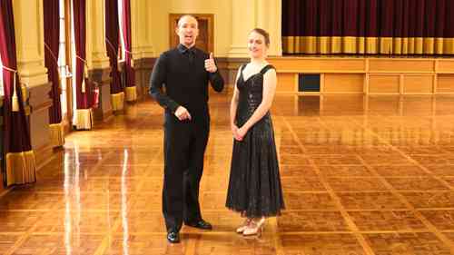 华尔兹示范教学 03 右转步和左转步