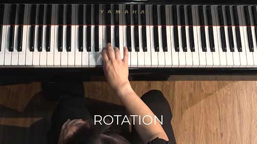 弹钢琴基本动作：旋转