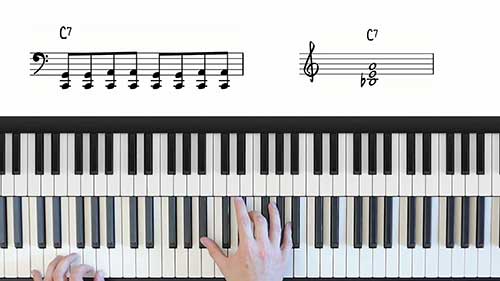 蓝调钢琴双手练习