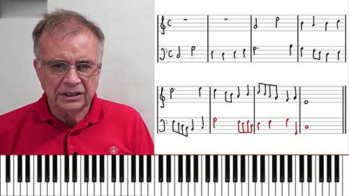 二声部卡农写作：五度