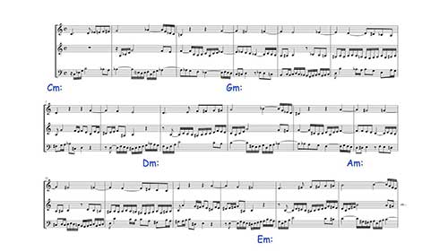 卡农教程：带转调的五度卡农