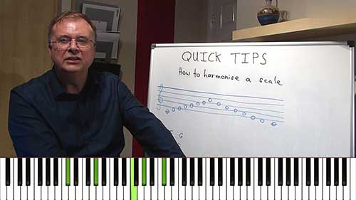 如何为大调音阶配和声