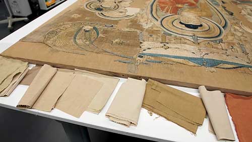 修复《灵鹫山》06 修复底布