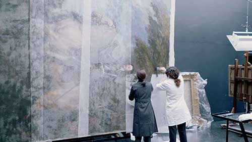 大型画作的艺术修复
