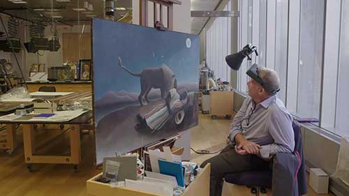 对卢梭画作的保护处理