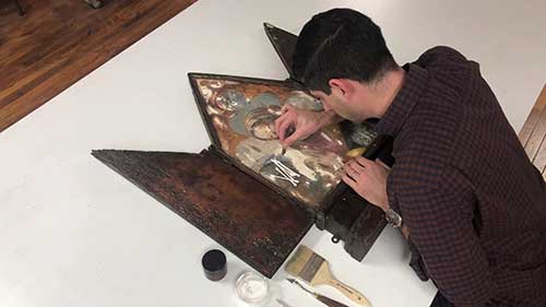 《圣母玛利亚》修复