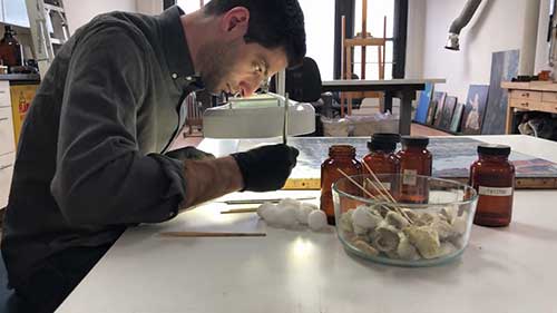 《冬日纽约》修复 02 清洗过程