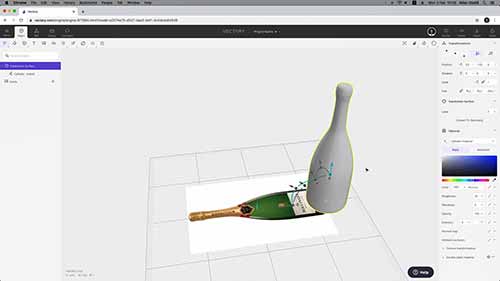 如何创建一个3D瓶子