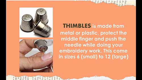 刺绣用的工具及其用途