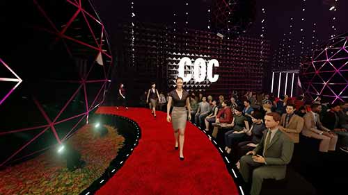 时装秀舞台设计的3D渲染效果