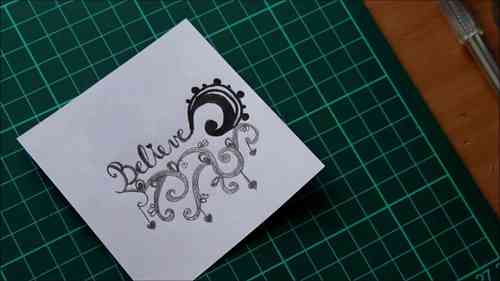 剪纸基础知识：绘制模板