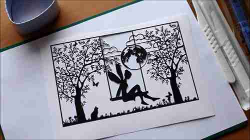 剪纸基础知识：使用模板